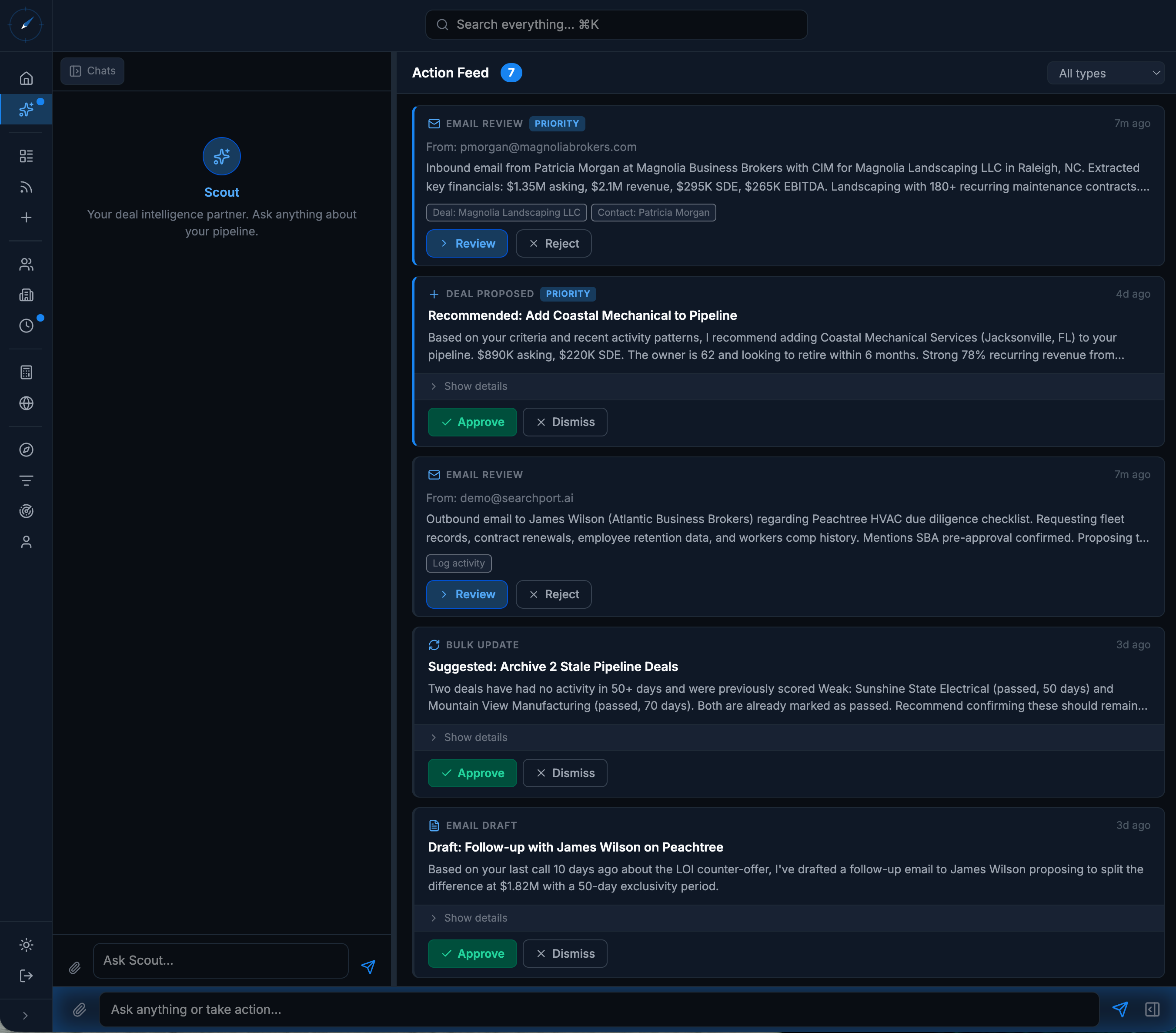 SearchPort Beacon — Proactive AI Intelligence Feed